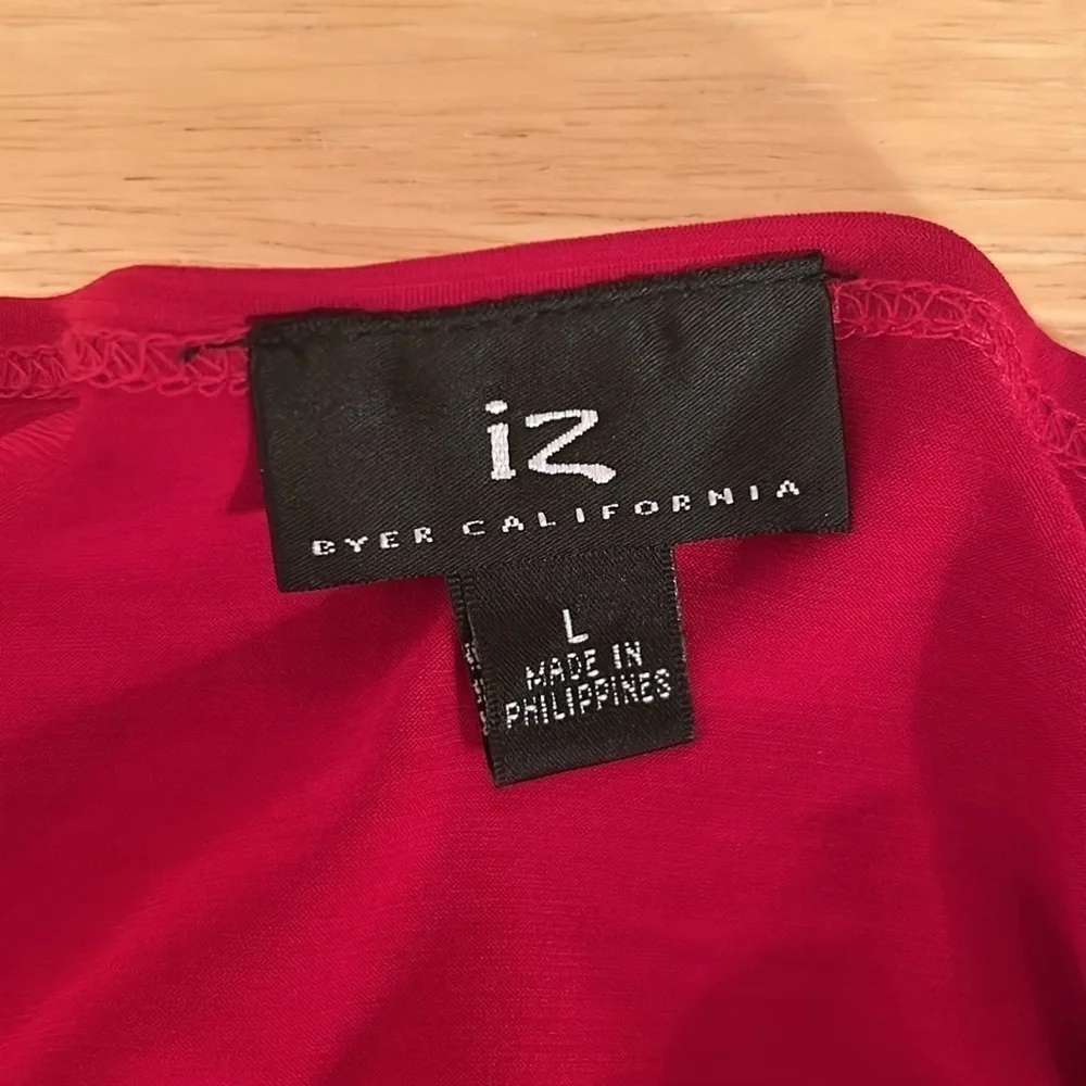 Fun, Red Top w/ Cowl Neck and Chain Halter: Size L - Picture 7 of 7